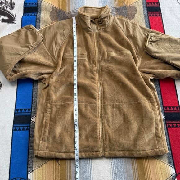 US Military Gen III Cold Weather Fleece Jacket Coyote Brown Large Regular - Picture 8 of 9